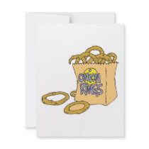 fast food side of onion rings personalized announcements