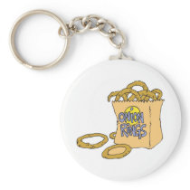 fast food side of onion rings key chains