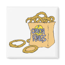 fast food side of onion rings magnets