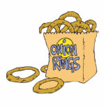 fast food side of onion rings photo sculptures