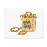 fast food side of onion rings post card