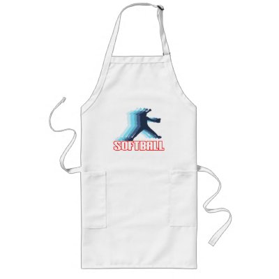 Fast Pitch Softball Silhouette Apron by softballgifts