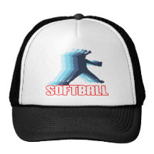 Fast Pitch Softball Silhouette Hats