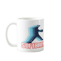 Fast Pitch Softball Silhouette Coffee Mug