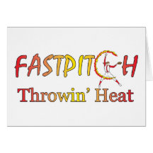 Fast Pitch Softball Version 1 Greeting Card