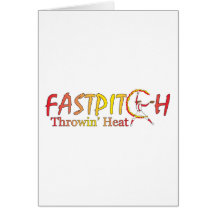 Fast Pitch Softball Version 2 Greeting Card
