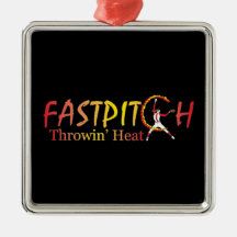 Fast Pitch Softball Version 2 Ornament