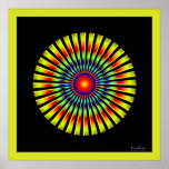Fast Rotating Propeller Optical Illusion Poster