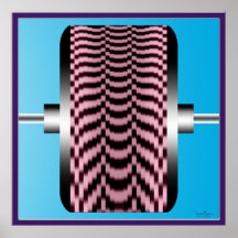Fast Rotating Tire Posters