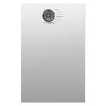 Fast. Rush. Symbol in Black on Gray. Personalized Stationery