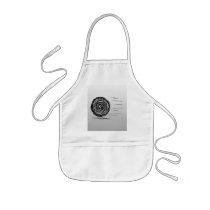 Fast. Rush. Symbol in Black on Grey. Aprons