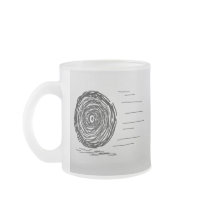 Fast. Rush. Symbol in Black on Grey. Coffee Mug