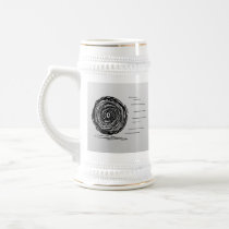 Fast. Rush. Symbol in Black on Grey. Coffee Mugs