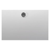 Fast. Rush. Symbol in Black on Grey. Stationery