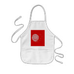 Fast. Rush. Symbol in Grey on Red. Apron
