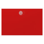 Fast. Rush. Symbol in Grey on Red. Custom stationery