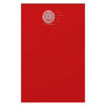 Fast. Rush. Symbol in Grey on Red. Flyer Design