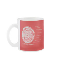 Fast. Rush. Symbol in Grey on Red. Coffee Mugs
