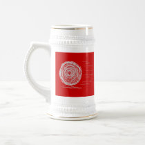 Fast. Rush. Symbol in Grey on Red. Mug