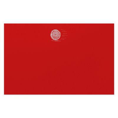 Fast. Rush. Symbol in Grey on Red. Stationery by Graphics_By_Metarla