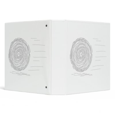 Fast. Rush. Symbol in Grey on White. Vinyl Binder by Graphics_By_Metarla
