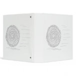 Fast. Rush. Symbol in Grey on White. Custom binders