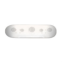 Fast. Rush. Symbol in Grey on White. Skate Board Decks