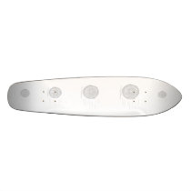 Fast. Rush. Symbol in Grey on White. Skate Board Decks