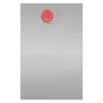Fast. Rush. Symbol in Red on Grey. Custom Flyer