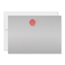 Fast. Rush. Symbol in Red on Grey. Invites