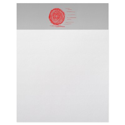 Fast. Rush. Symbol in Red on Grey. Personalized Letterhead by Graphics_By_Metarla