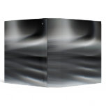 Fast Waves Texture: Jet Stream Black Motion Trails 3 Ring Binder