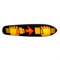 Fasten Seat Belt Sign Skateboard Oldschool