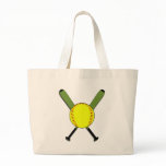 Fastpitch Softball and Crossed Bats Bag