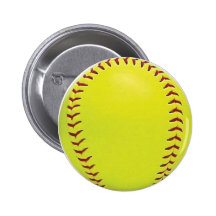Fastpitch Softball Button