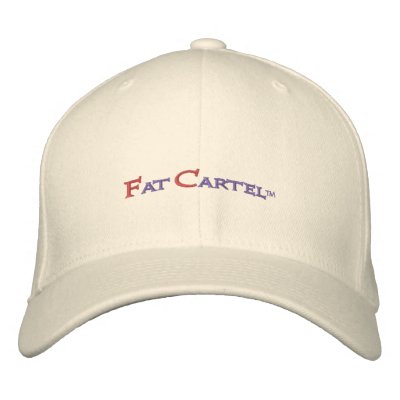 Fat Cartel embroidered cap. (Off White) Embroidered Baseball Caps by FatCartel
