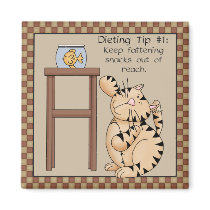 Fat Cat Dieting Tip #1 - Fridge Magnet