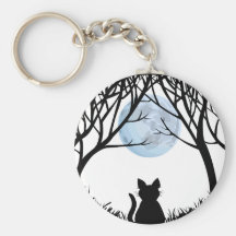 Fat Cat Keychain Black Cat Gifts Pet Keychains