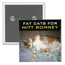 Fat Cats for Mitt Romney Button