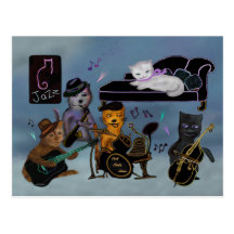 Fat Cats Jam Postcards