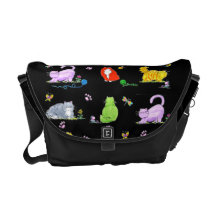 Fat Cats - messenger bag