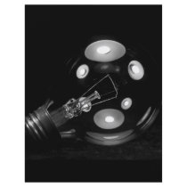 FAT LIGHT BULB B&W
