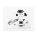 FAT LIGHT BULB B&W NEGATIVE
