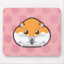 Fat Orange White Syrian Hamster Mouse Pads