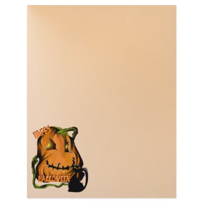 Fat Pumpkin and Black Kitty  letterhead_vertical. by Lotacats
