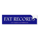 FAT RECORDS BUMPER STICKER