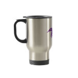 Fat Retro Rocket Ship Purple Coffee Mugs
