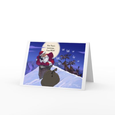 fat santa card by len_simon