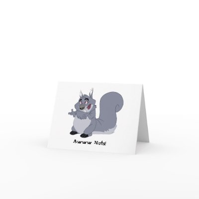 Fat Squirrel Belated Birthday Card by adrianropp