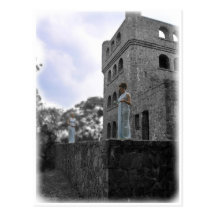 Fates on the Castle Wall Postcard